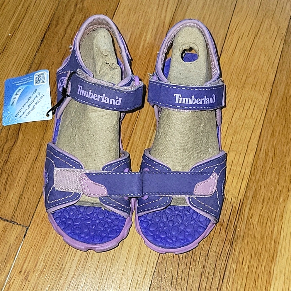Kids Timberland sandals Sz 11 Lavender
